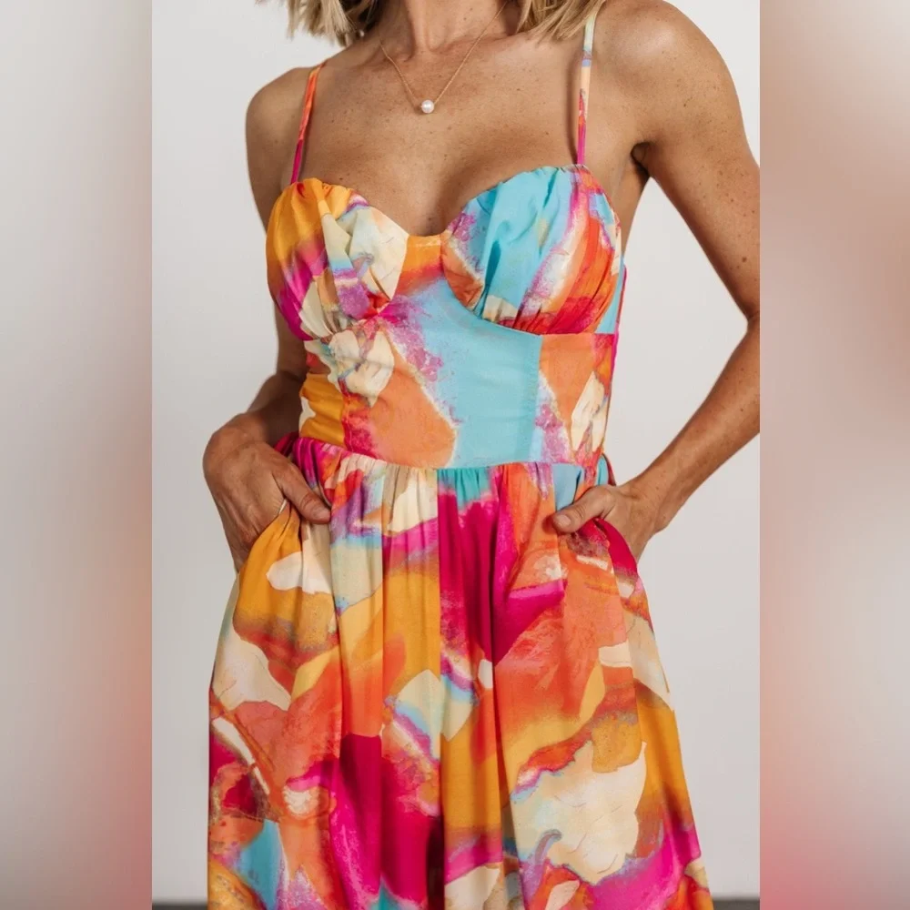 Baltic Born “Shea” Multi Colored Jumpsuit NWT - Picture 3 of 12